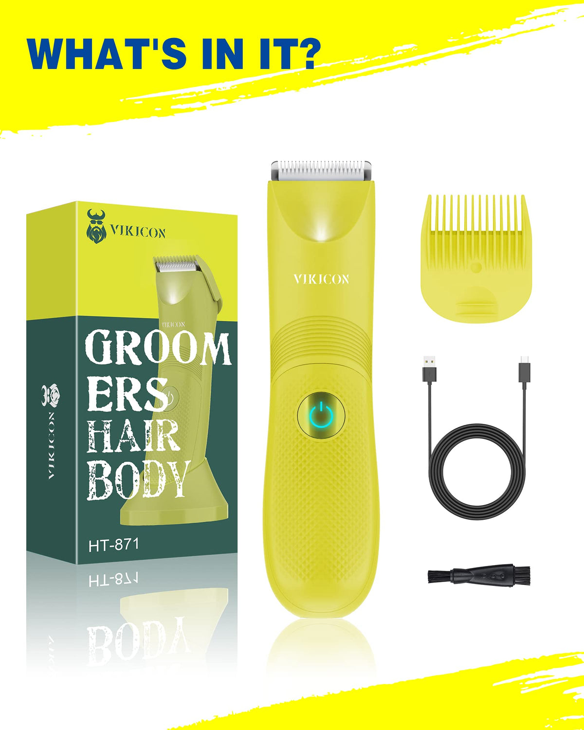 Cordless Electric Hair Trimmer with Adjustable Guards Z35511