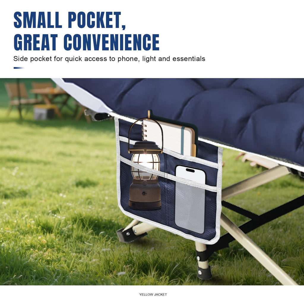 Folding Camping Cot with Mattress and Carry Bag A470