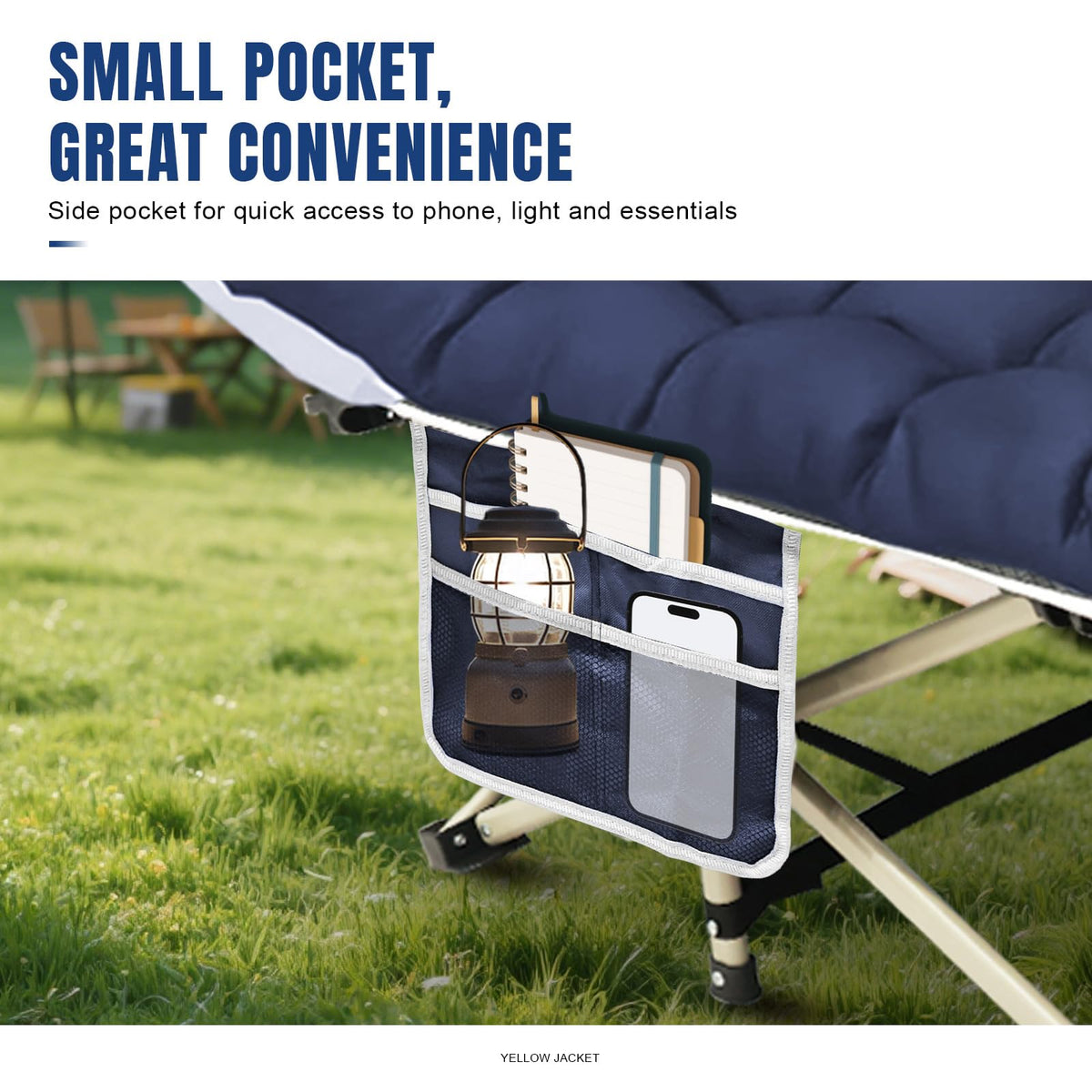 Folding Camping Cot with Mattress and Carry Bag A470