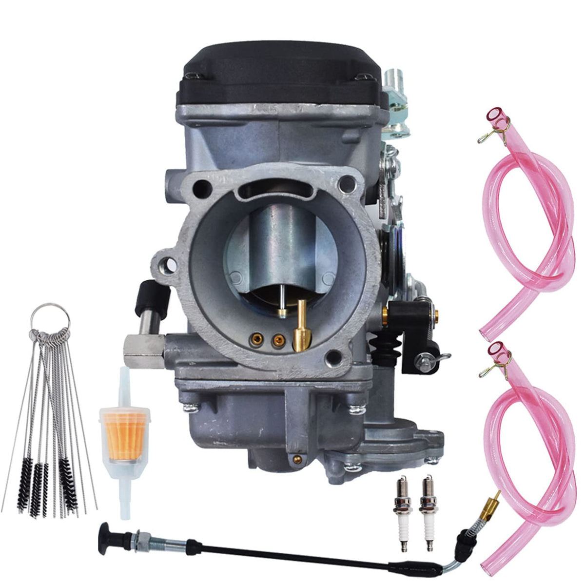 Carburetor with Fuel Filter Choke Cable Spark Plug J31772