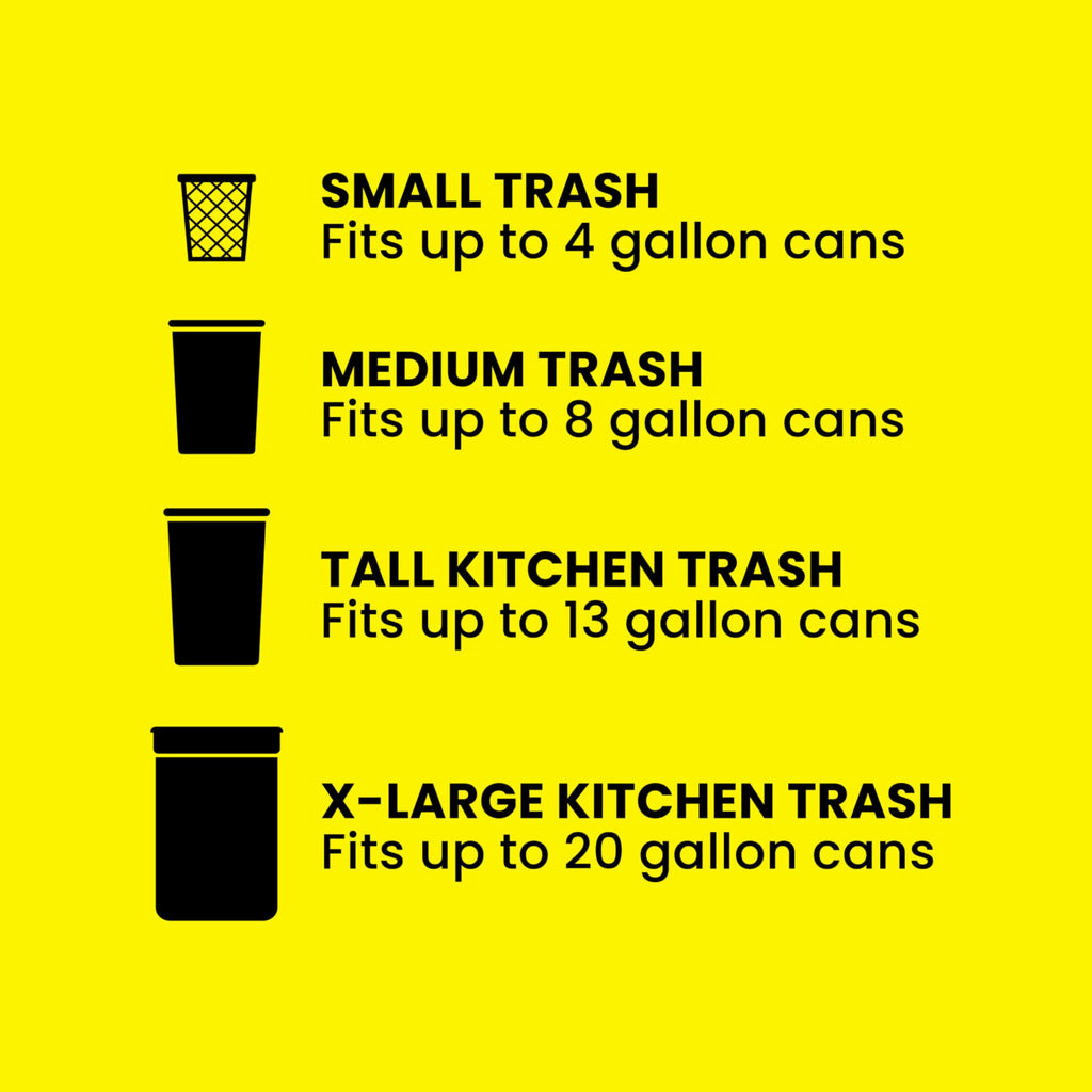 13 Gal Tall Trash Bags, 110 Ct I356