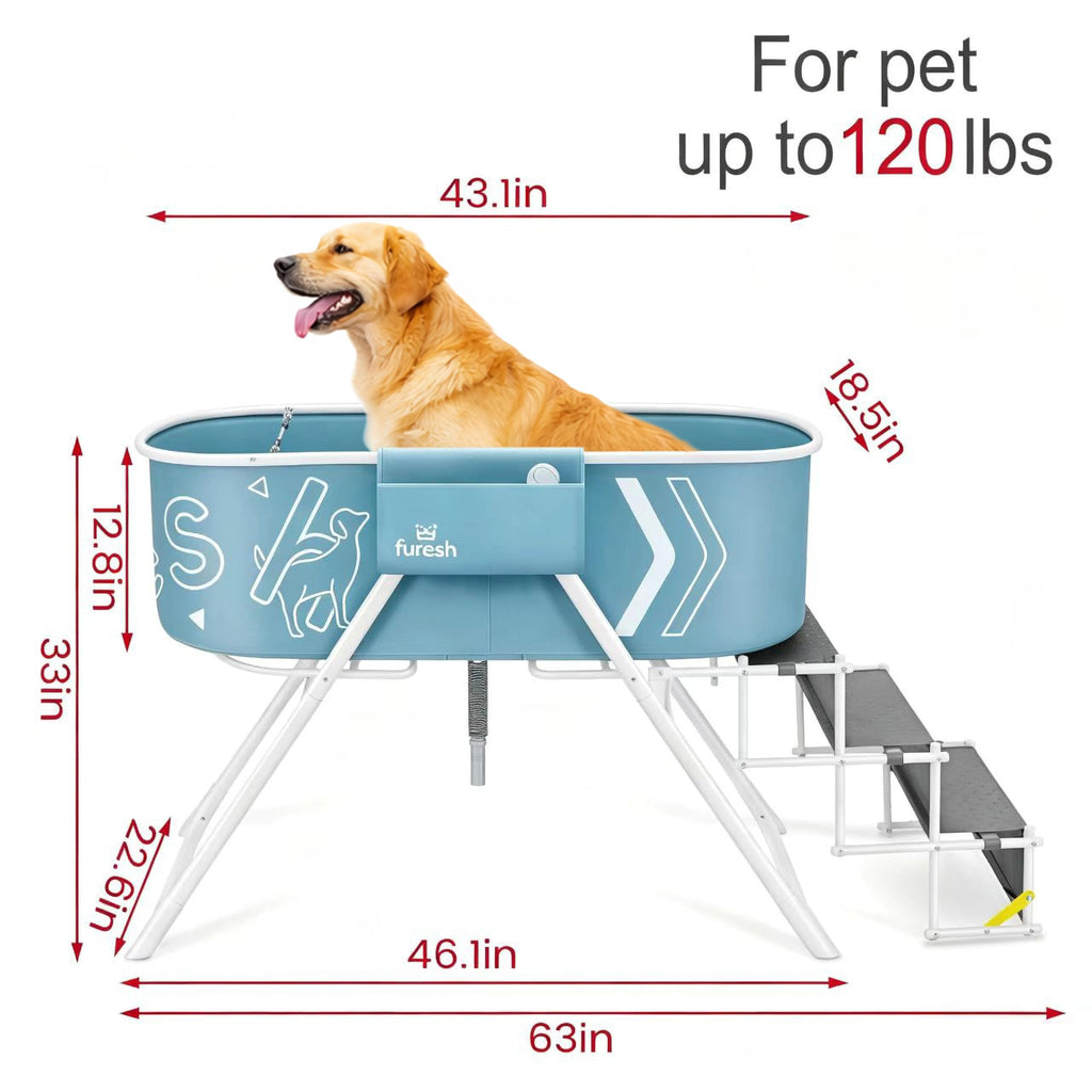 Foldable Dog Washing Station with Stairs E2305