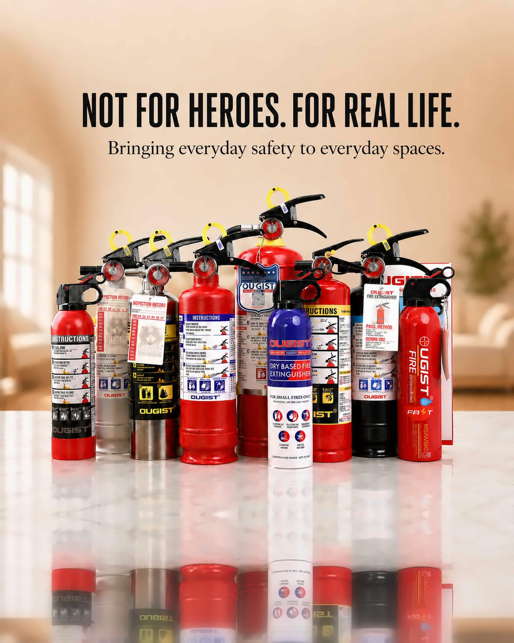 Car Fire Extinguisher 2.5lb Dry Chemical 1 Pack Y3509