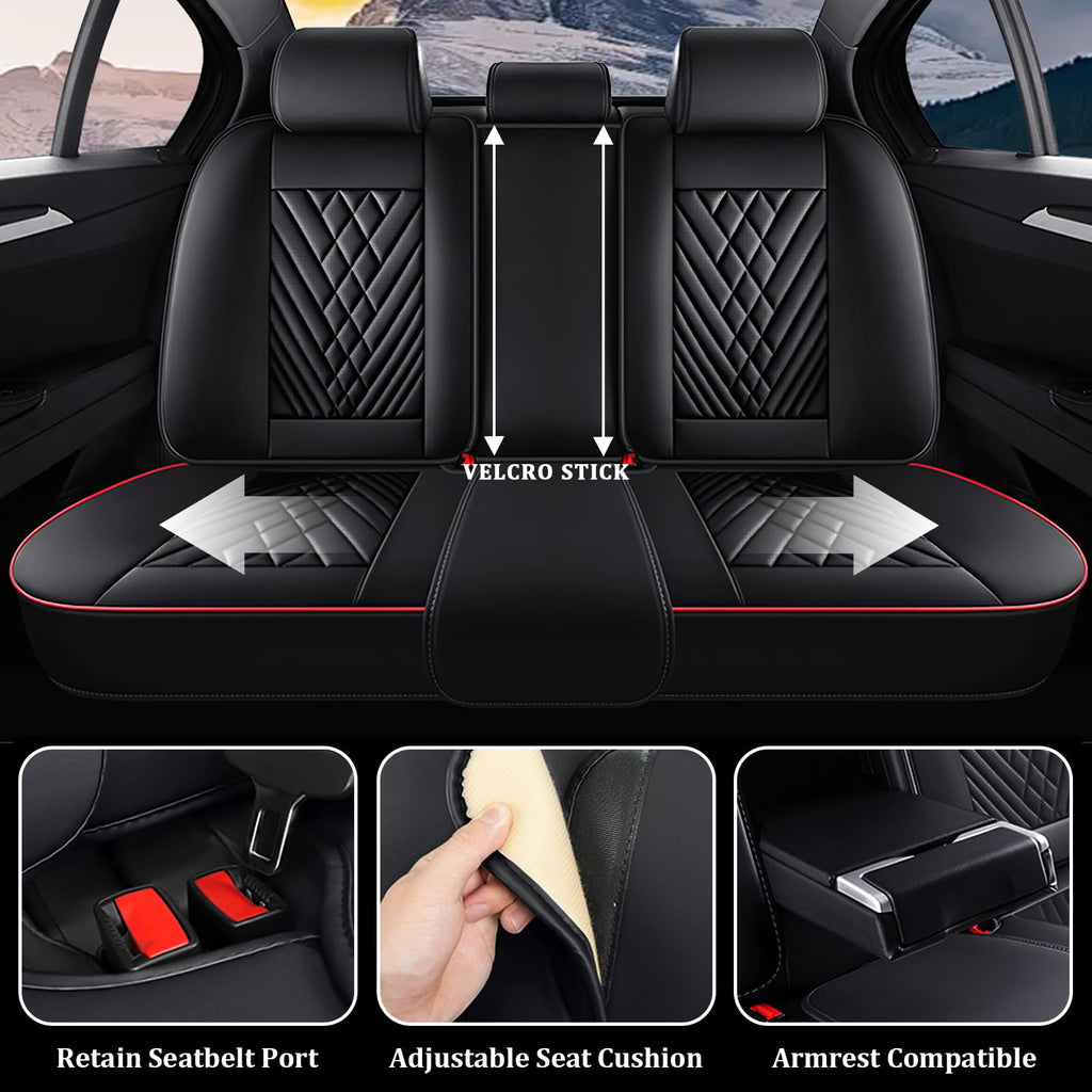 Waterproof Nappa Leather Full Set Car Seat Covers H9498