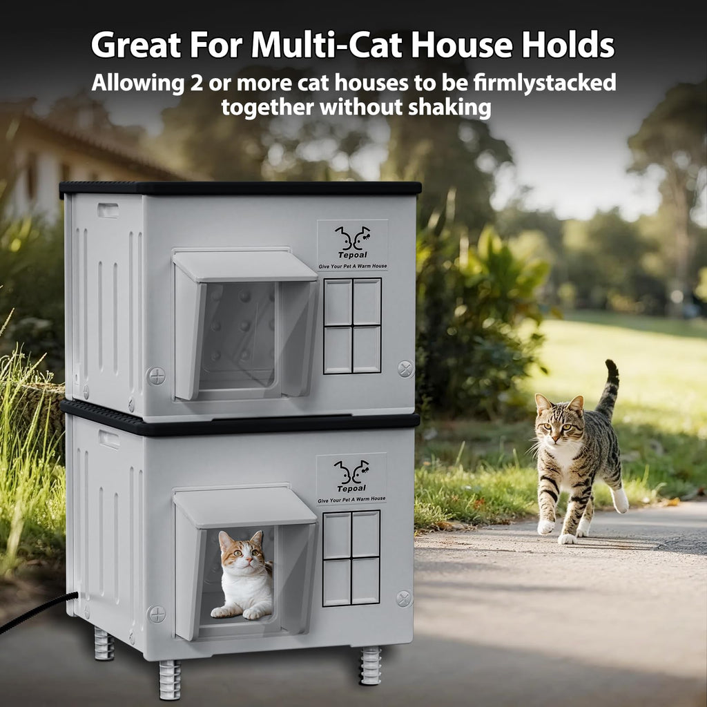 Heated Waterproof Insulated Cat House I865939