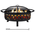 42” Wood Burning Patio Fire Pit with Spark Screen X370602