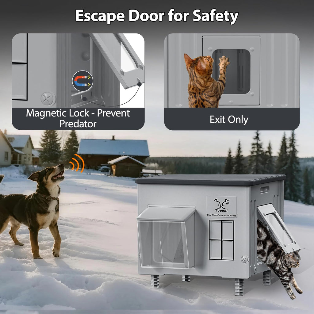 Heated Waterproof Insulated Cat House I865939