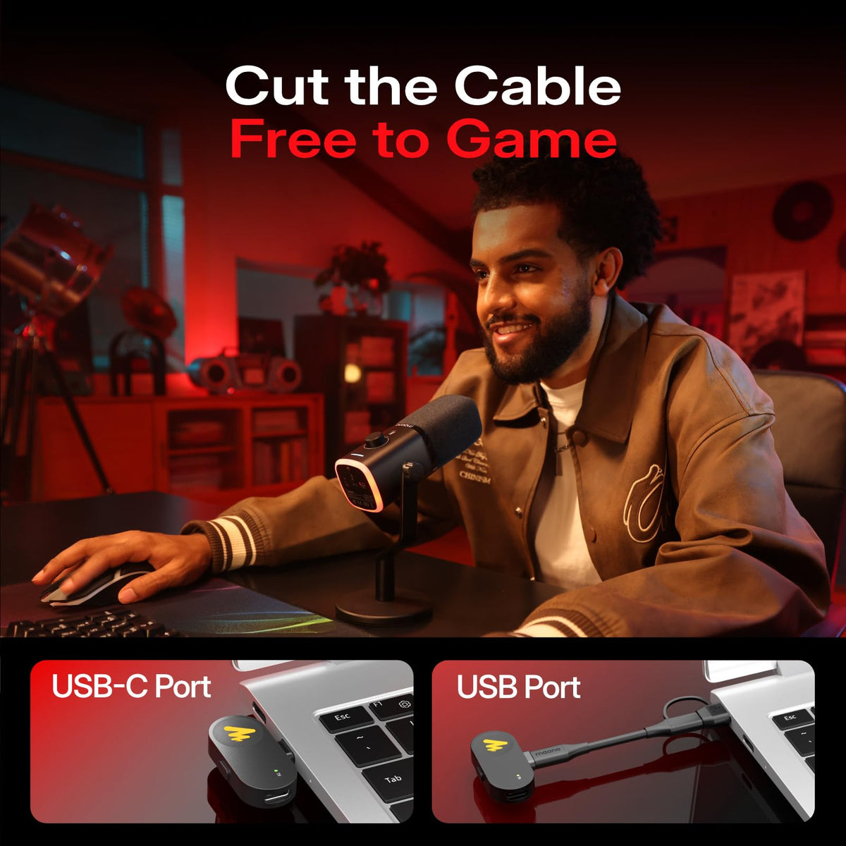 Wireless Dynamic Gaming Microphone C290