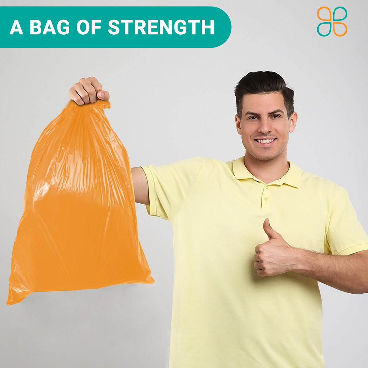 42-Gallon Heavy Duty Orange Contractor Bags 50-Count C858