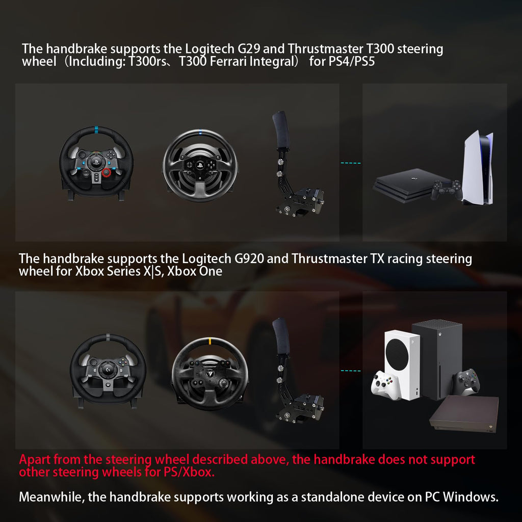 Sim Racing Handbrake with Table Clamp E6736