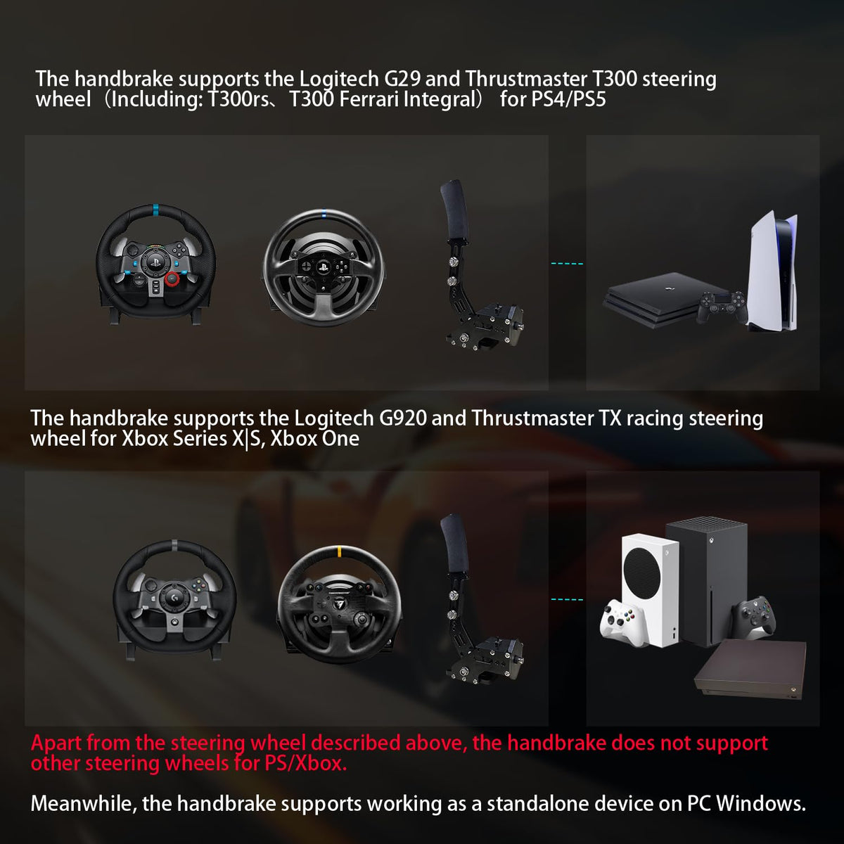 Sim Racing Handbrake with Table Clamp E6736