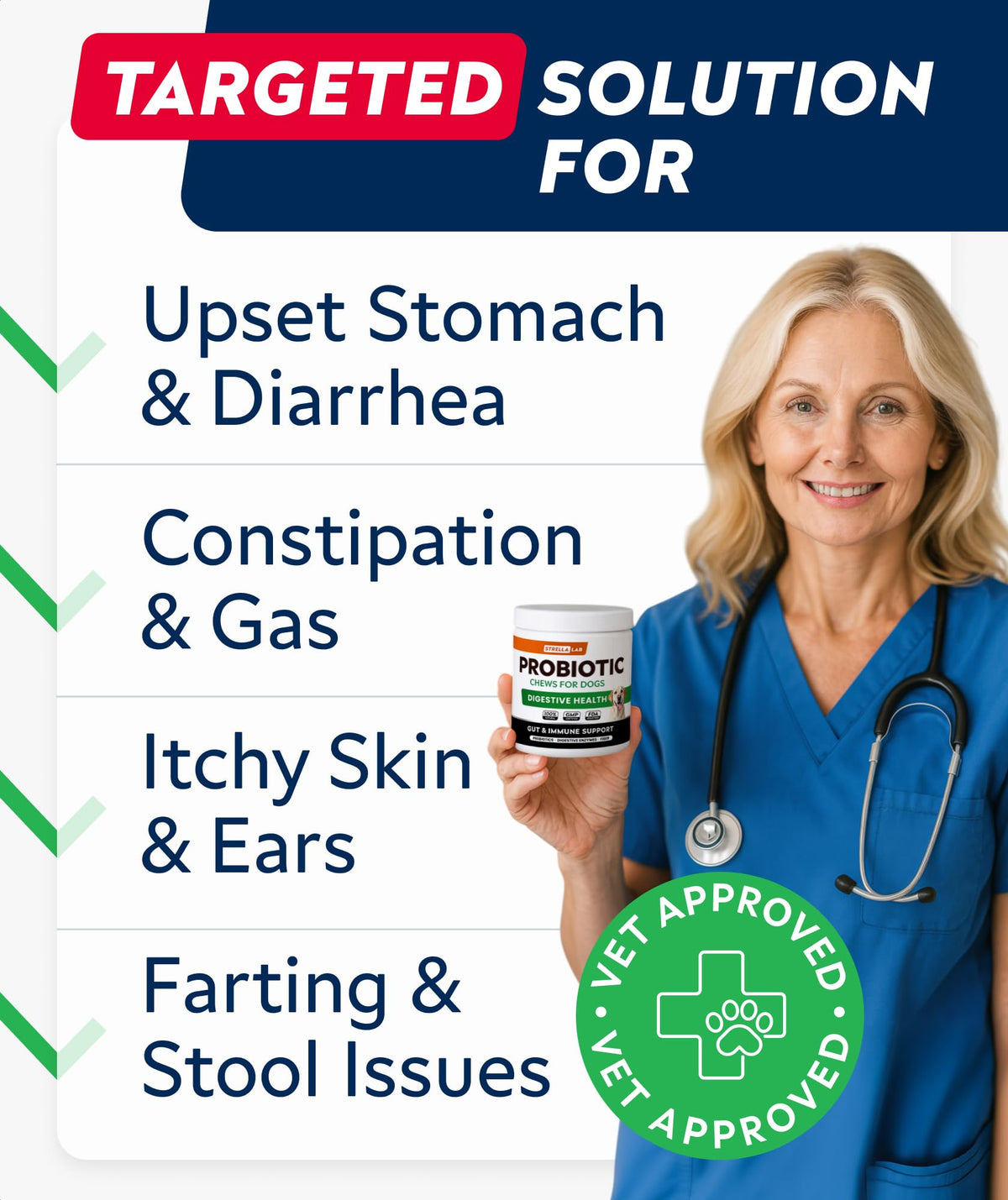 Dog Probiotics with Enzymes and Fiber R17190