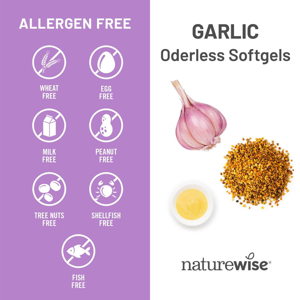 Odorless Garlic Softgels with Royal Jelly & Pollen D763497