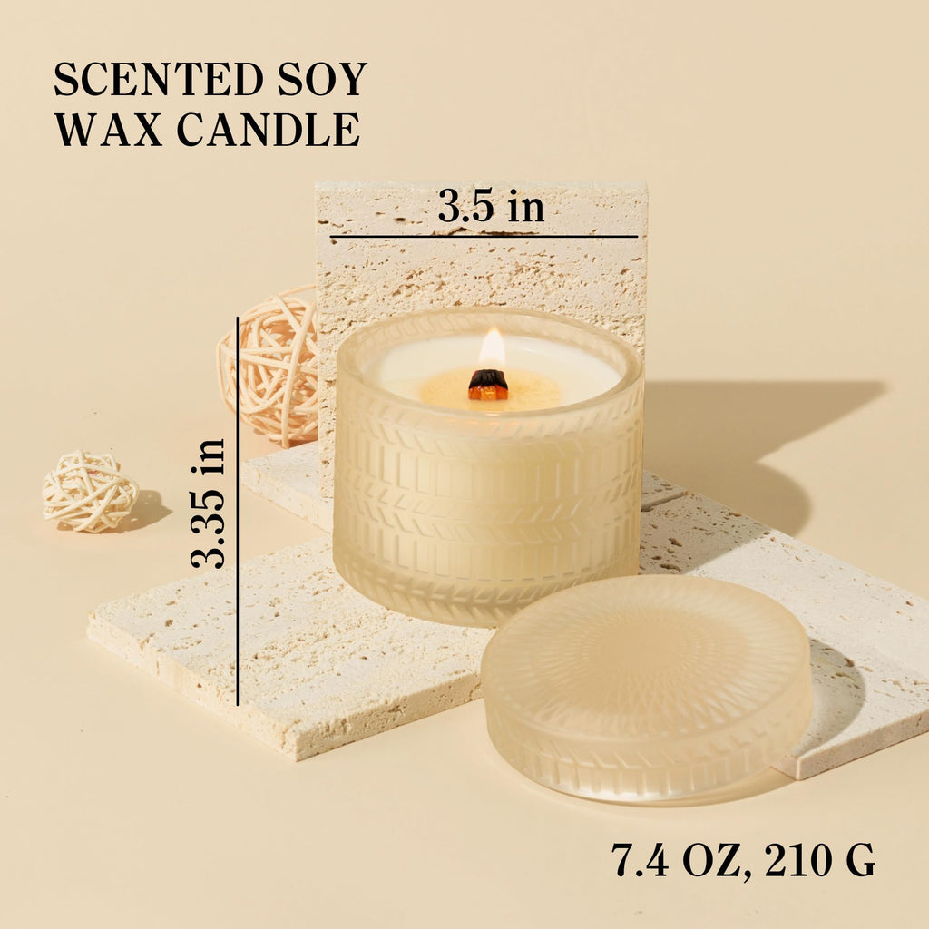 Vanilla Coconut Wood Wick Candle 7.4 oz X14330