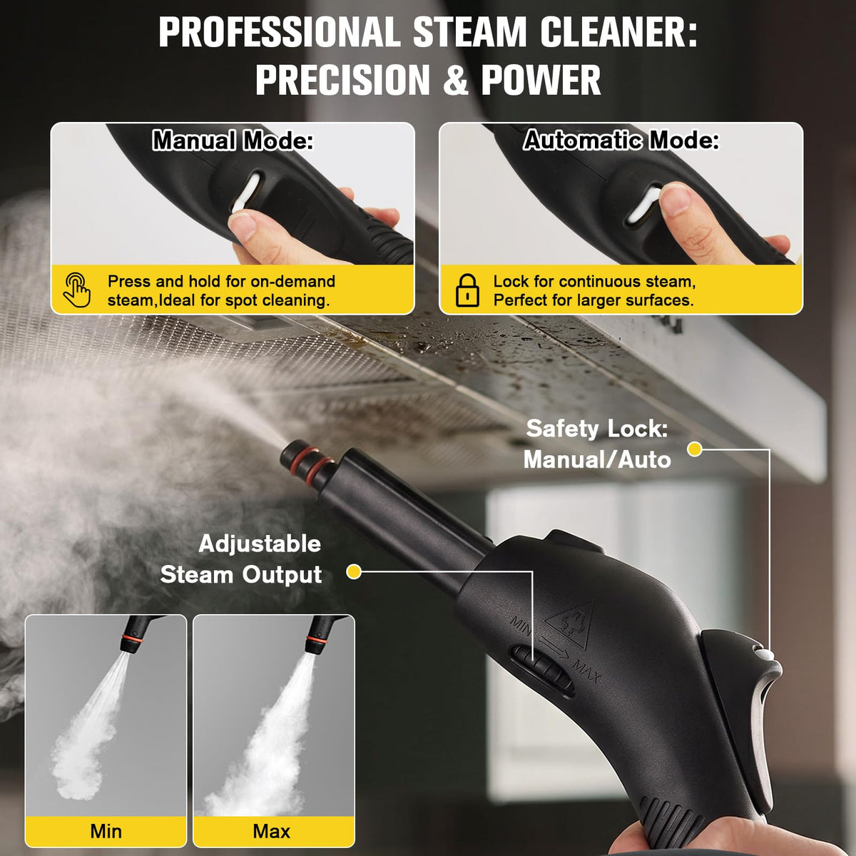 4.5 Bar 300°F Steam Cleaner H562