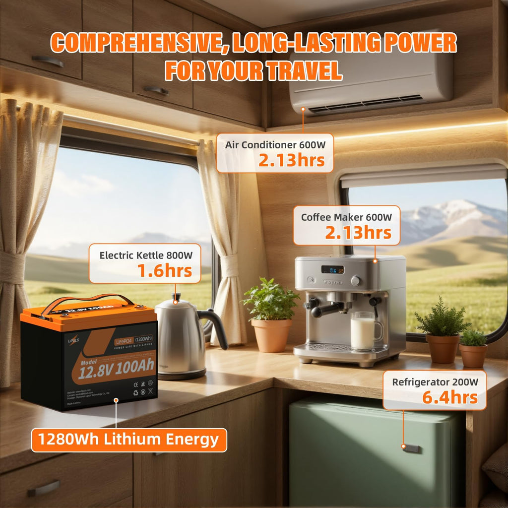 12.8V 100Ah LiFePO4 Deep Cycle Battery J892