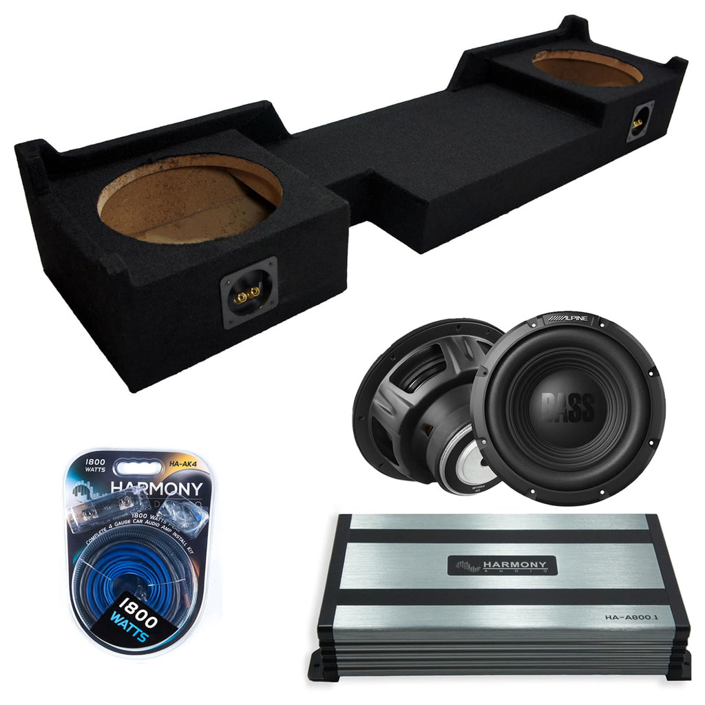 Dual 10 Loaded Sub Box with Amp O448002