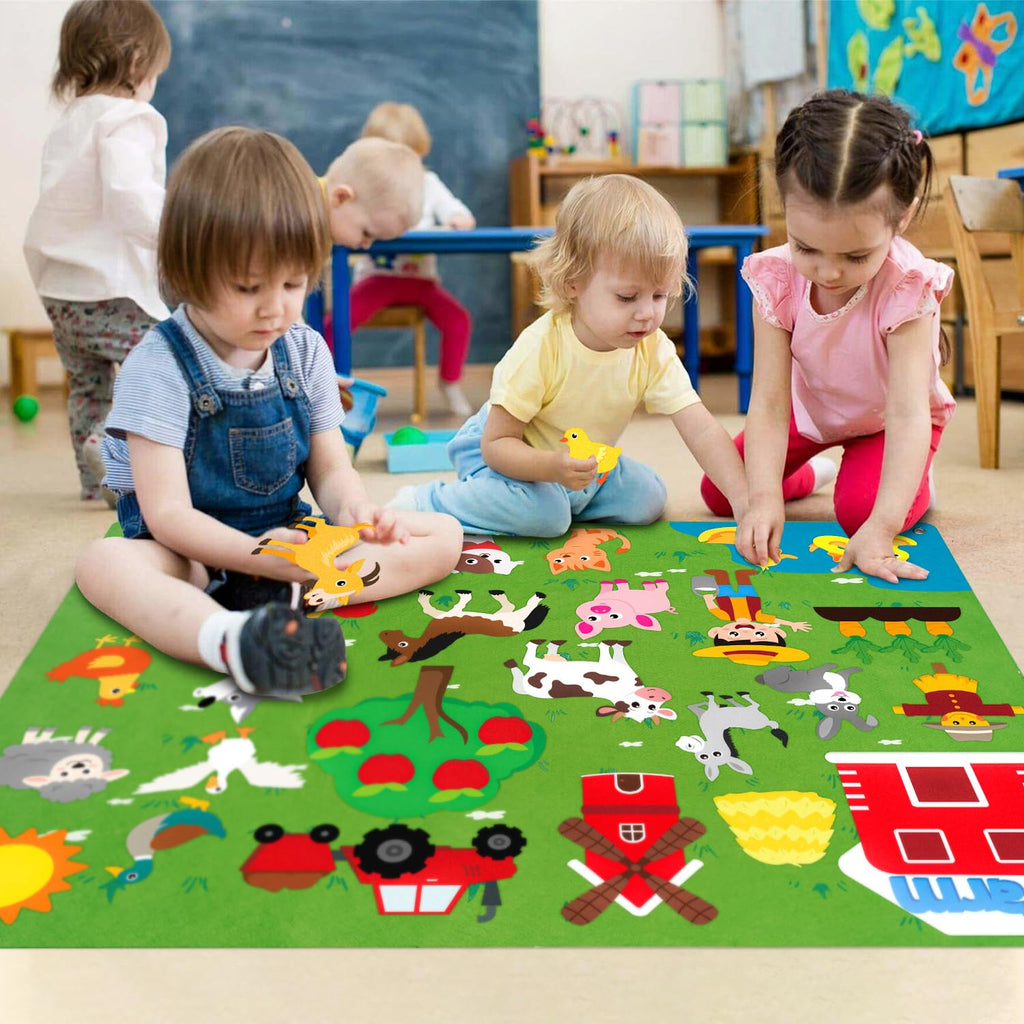Farm Animals Felt Board Set 38Pcs M851893