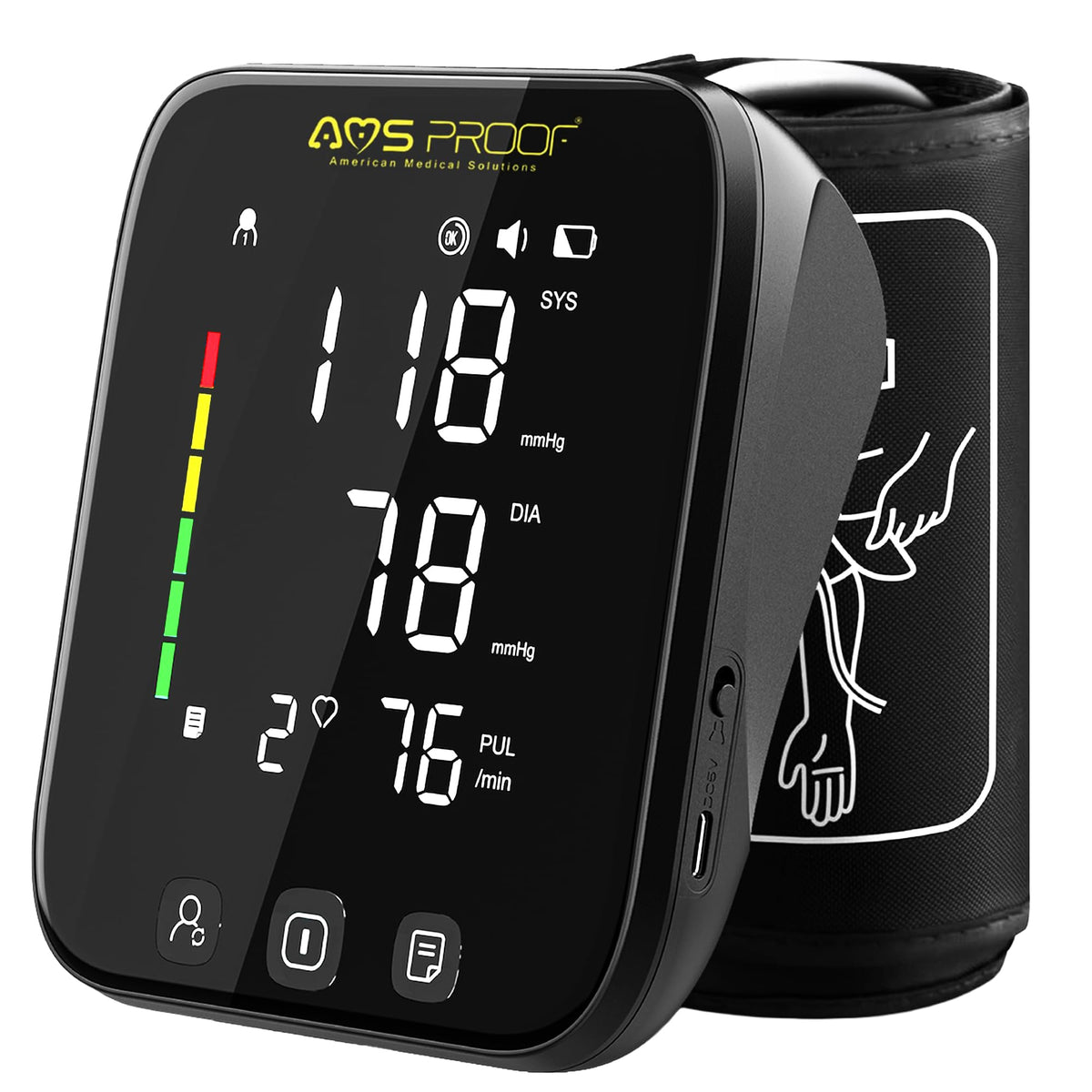 Automatic Digital Upper Arm Blood Pressure Monitor with XL Cuff Q130