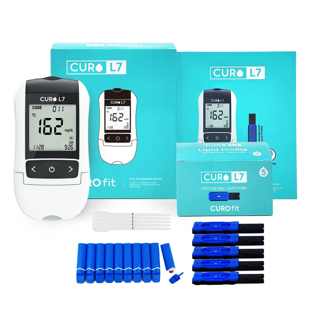 Blood Cholesterol Testing Kit with Test Strips and Lancets S882279