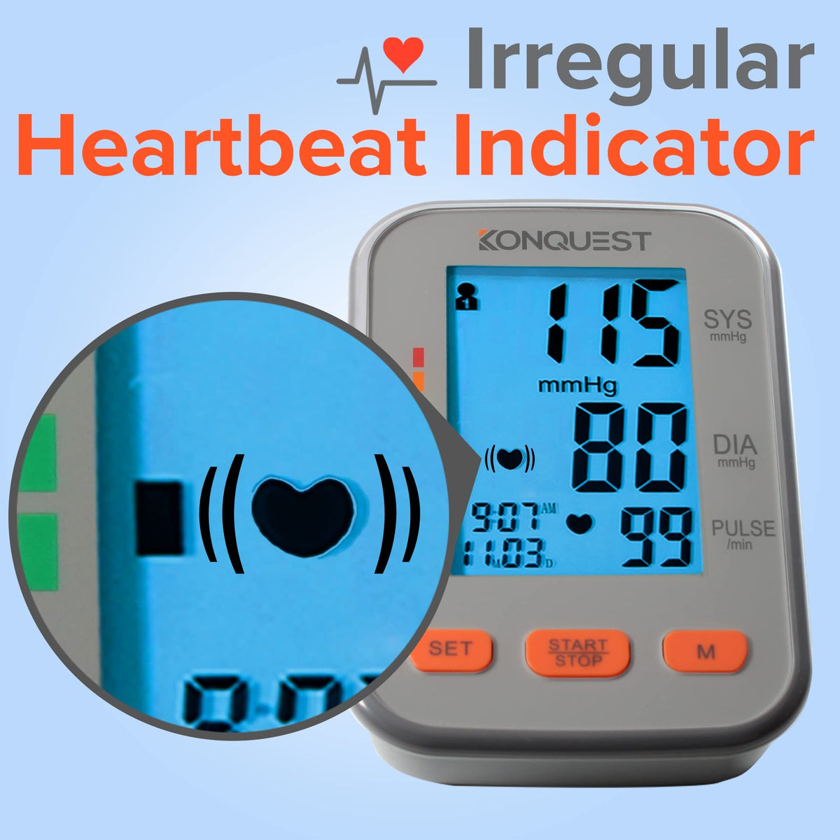 Automatic Upper Arm Blood Pressure Monitor Extra Large Cuff V2490