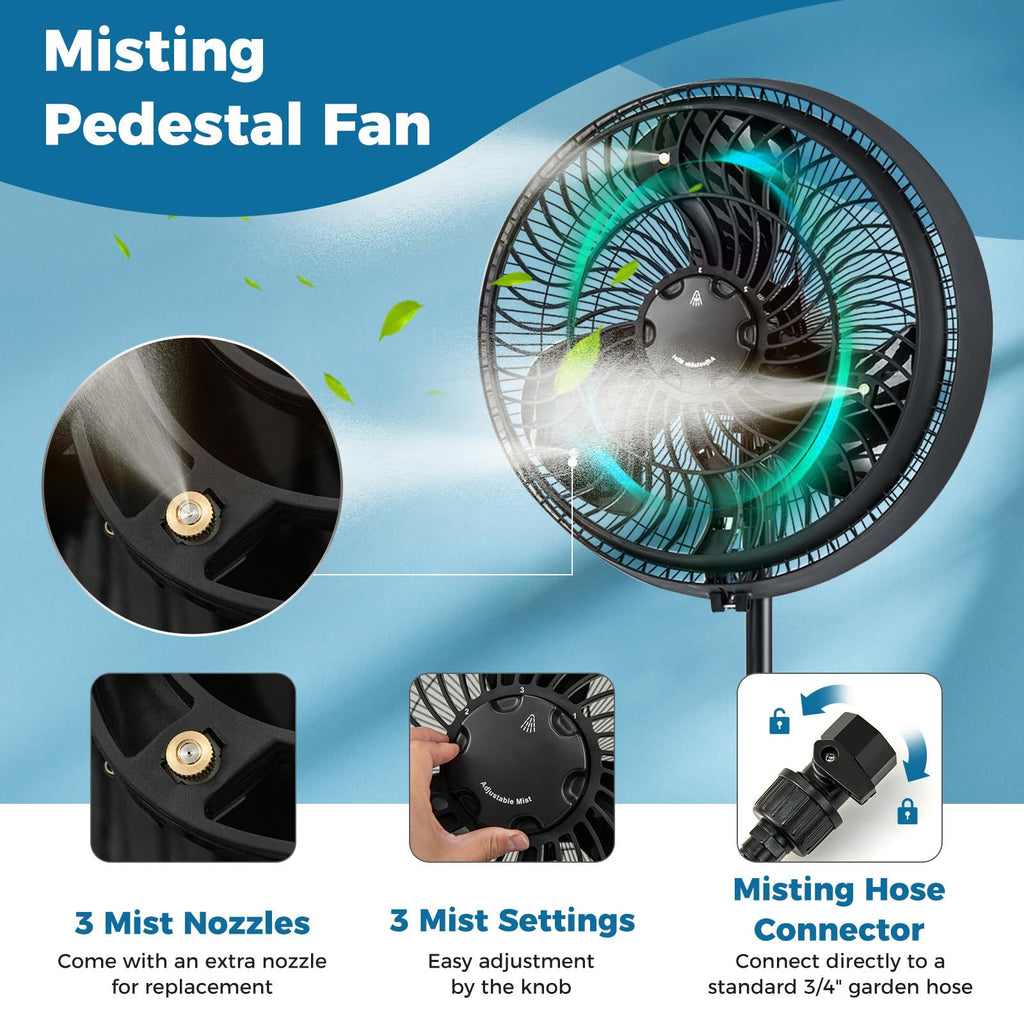 16 Inch Oscillating Pedestal Fan B7697