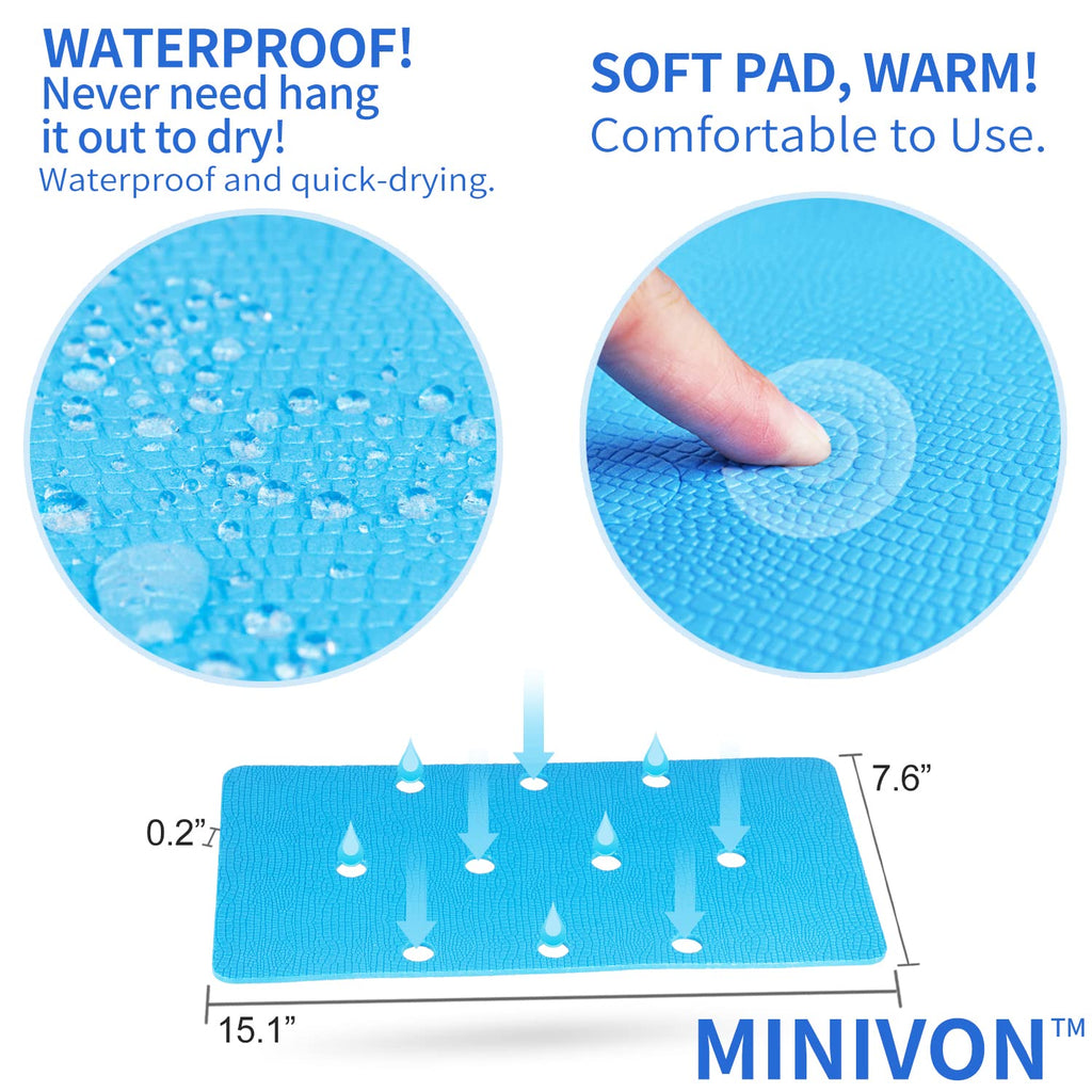 3 PCS Anti-Skid Shower Chair Mats with Adhesive Backing A6449