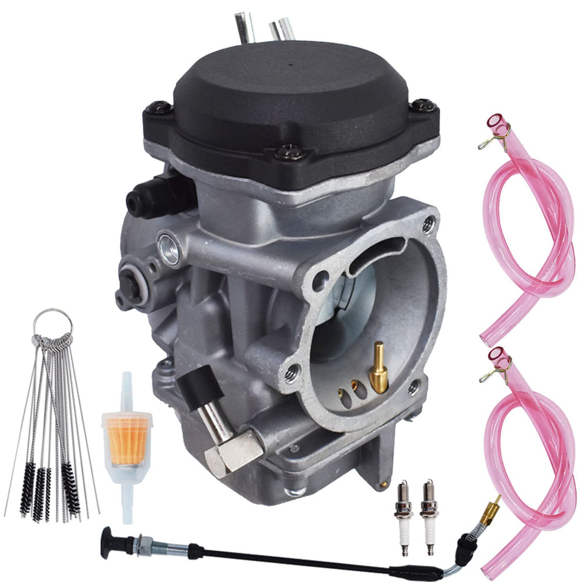 Carburetor with Fuel Filter Choke Cable Spark Plug J31772