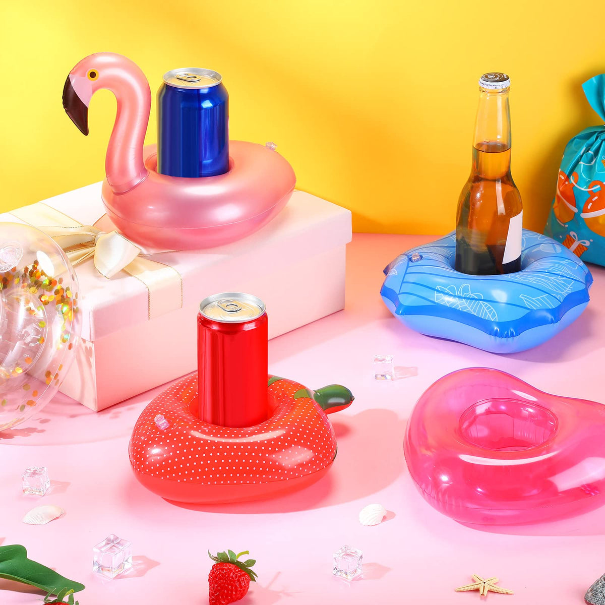 60 Pcs Inflatable Drink Holder B165