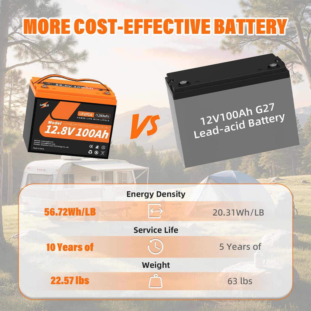 12.8V 100Ah LiFePO4 Deep Cycle Battery J892