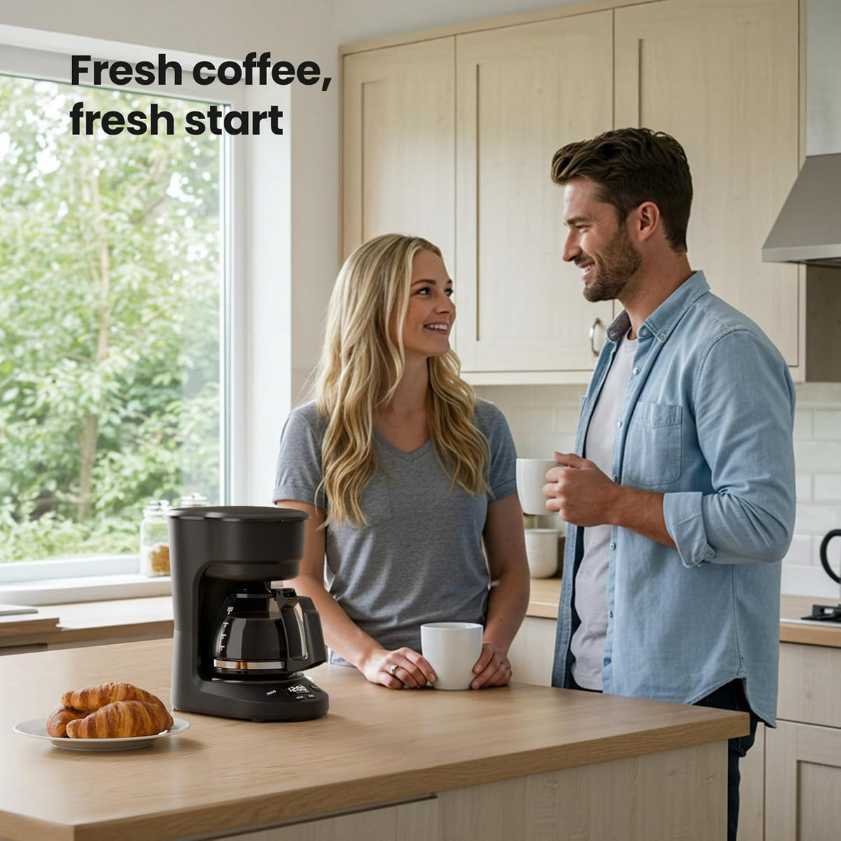 5 Cup Drip Coffee Maker with Timer V423774