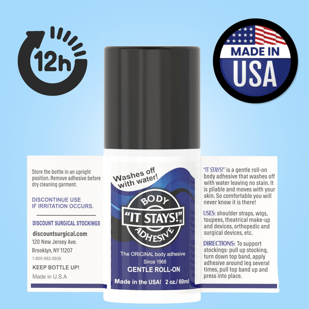 Roll-On Body Fixative Glue 2 oz 3 Bottle Value Pack P971