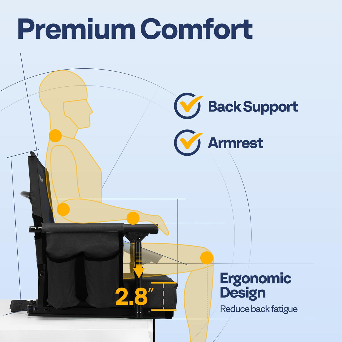 Stadium Seats with Back Support G36845