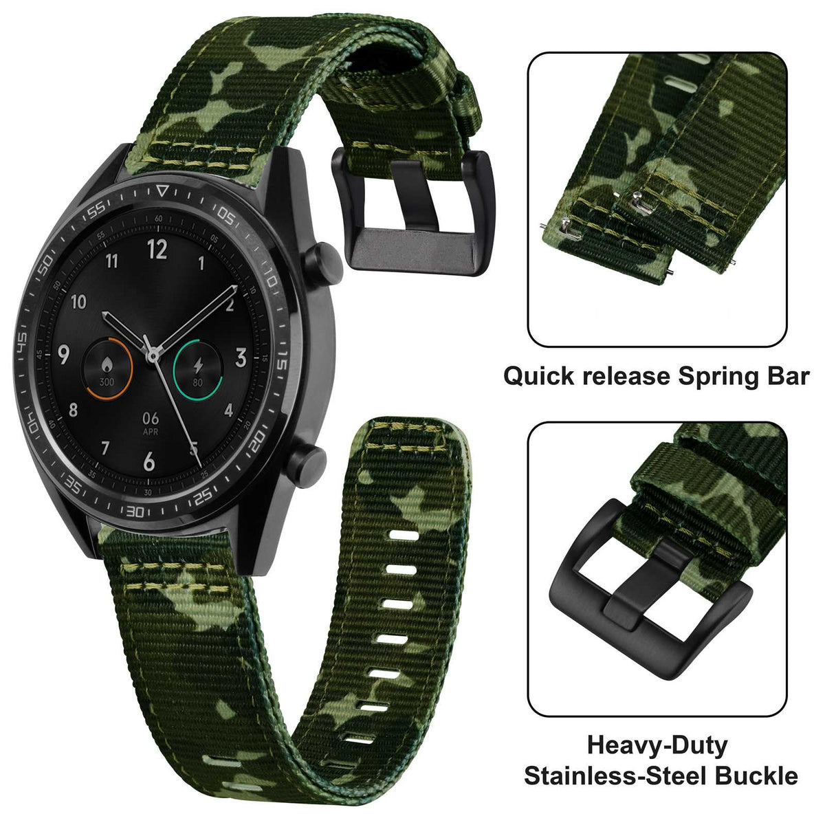 Quick Release Nylon Watch Band E460