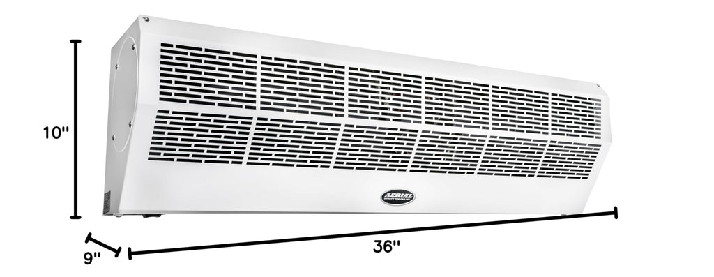 36 Inch White Wall Mounted Air Curtains L9253