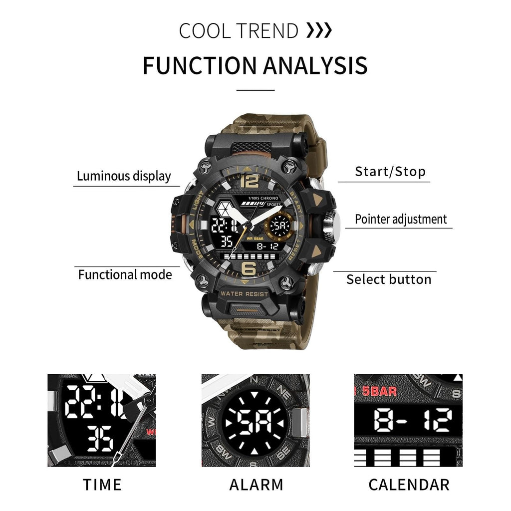 Water Resistant LED Digital Wrist Watch L72009