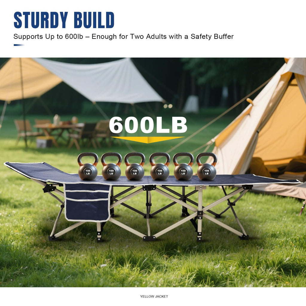 Folding Camping Cot with Mattress and Carry Bag A470