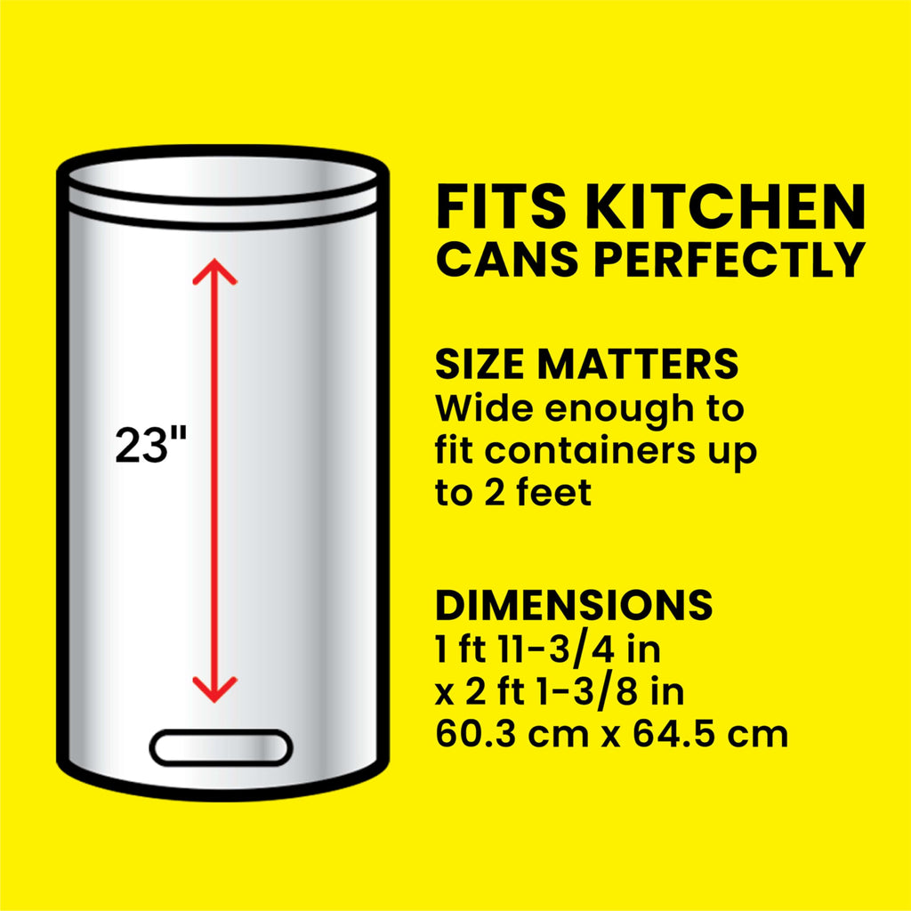 13 Gal Tall Trash Bags, 110 Ct I356