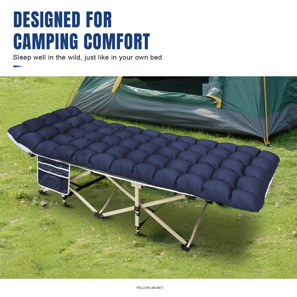 Folding Camping Cot with Mattress and Carry Bag A470