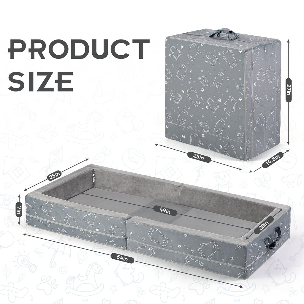 Portable Foldable Soft Foam Toddler Travel Bed G404