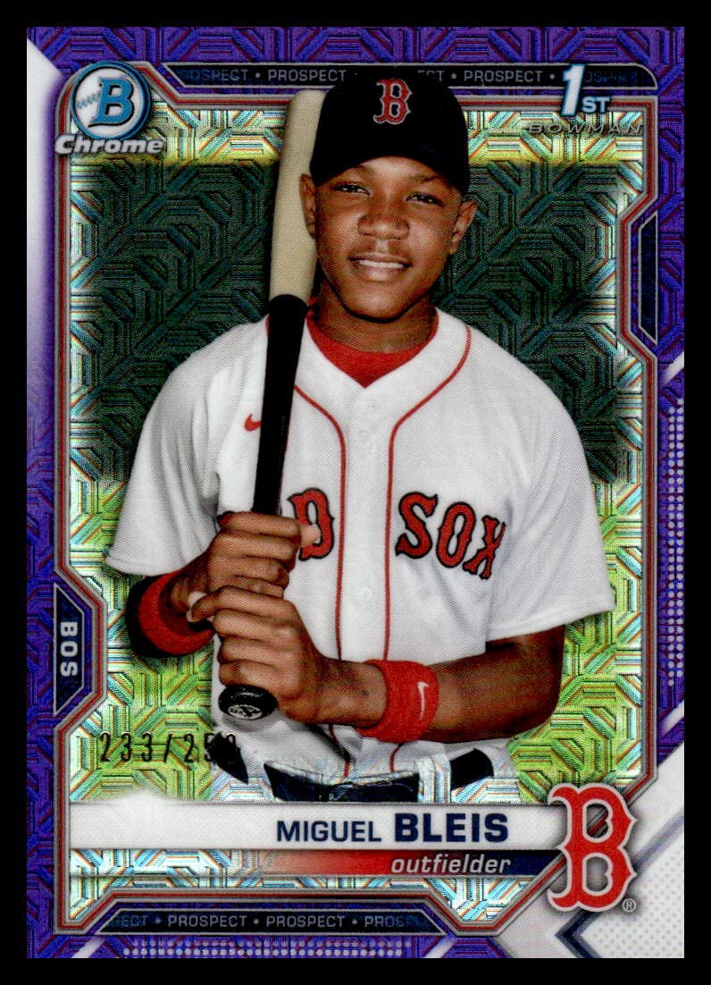 Purple Refractor Baseball Trading Card J465