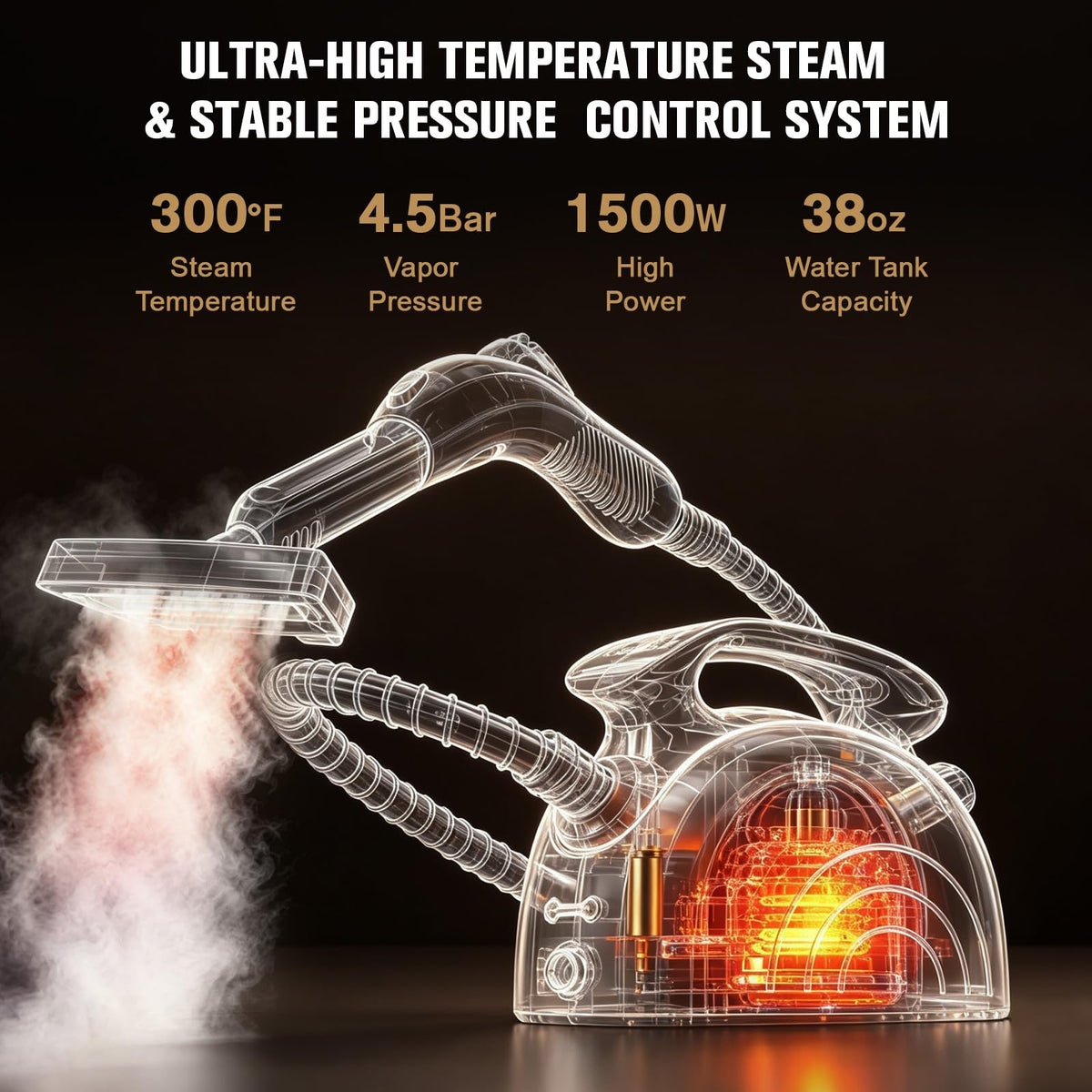 4.5 Bar 300°F Steam Cleaner H562