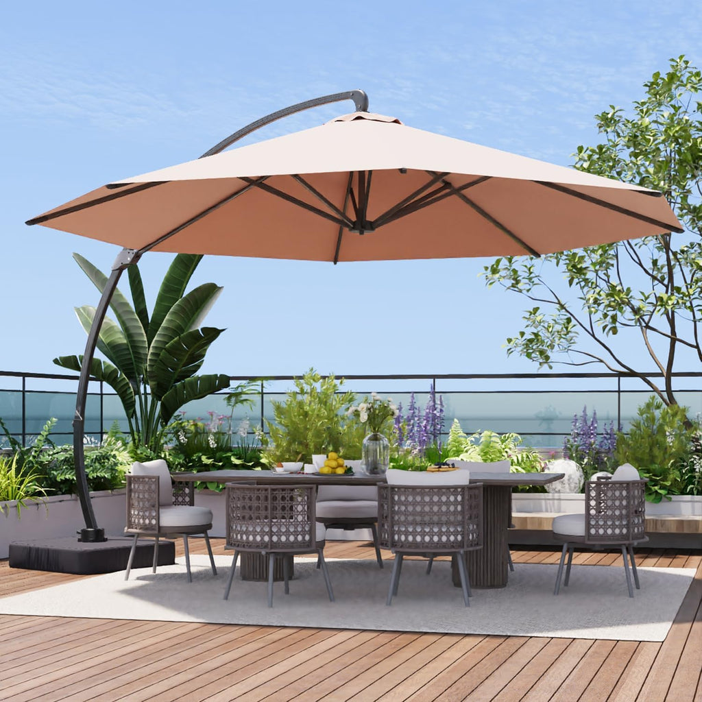 11 FT Aluminum Offset Cantilever Umbrella J723