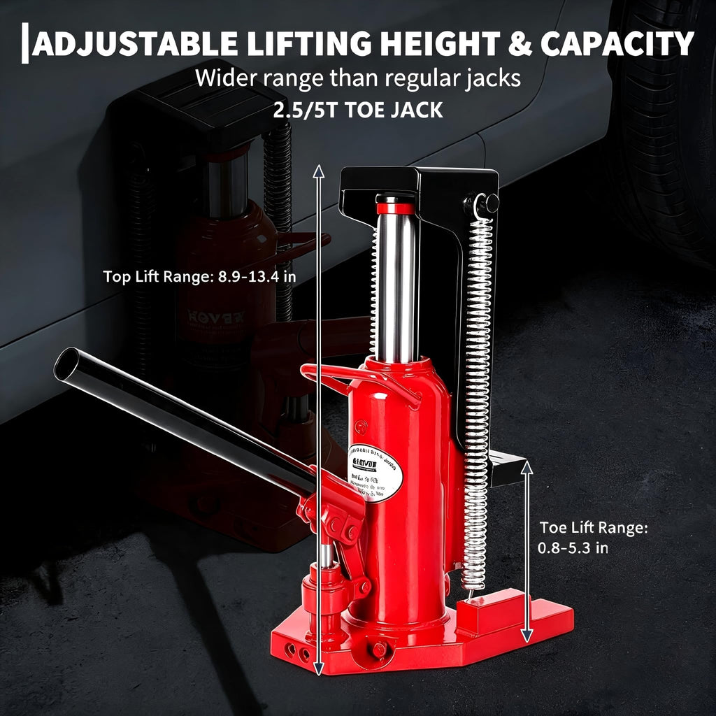 2.5 Ton Toe 5 Ton Top Air Hydraulic Floor Jack H4098