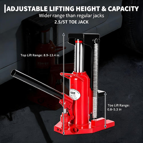 2.5 Ton Toe 5 Ton Top Air Hydraulic Floor Jack H4098