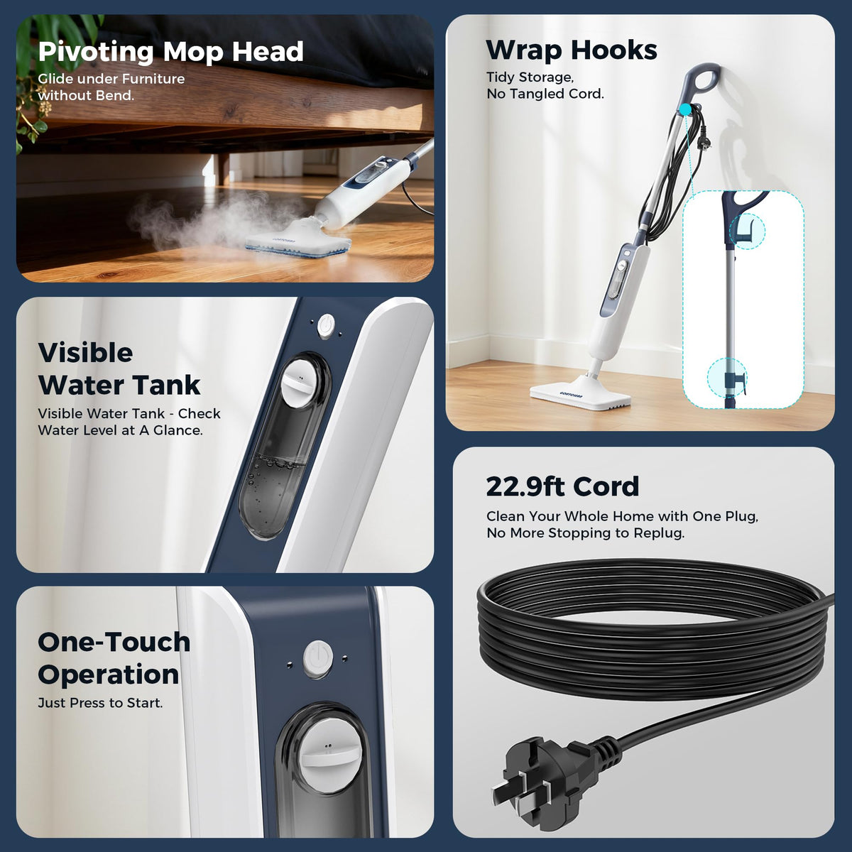 11-in-1 Steam Mops M8411
