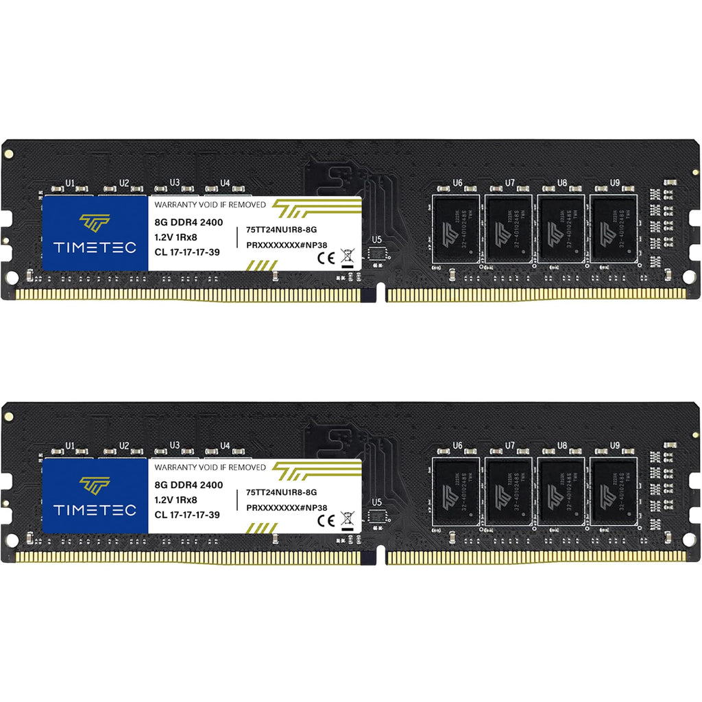 16GB Kit DDR4 2400MHz UDIMM Desktop RAM 288-Pin Non-ECC Unbuffered DIMM Memory F176011