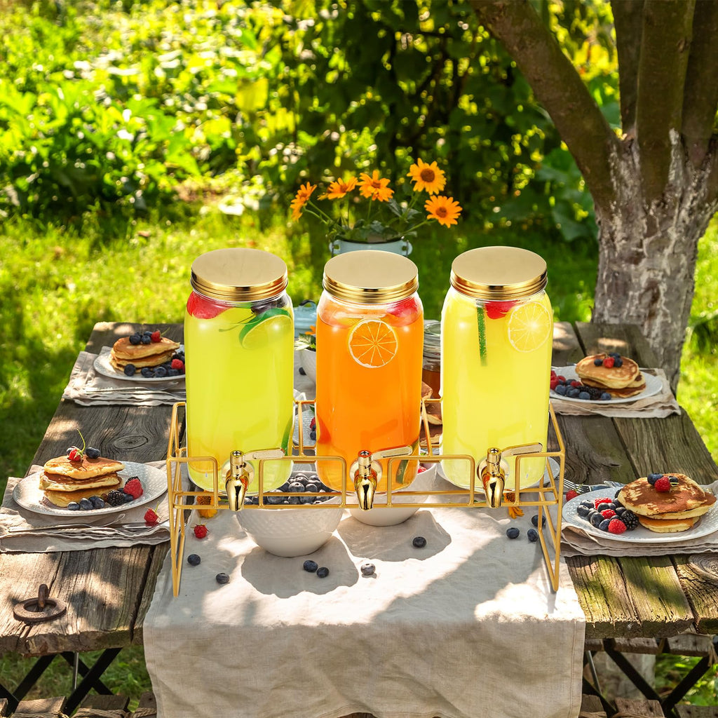 80 oz Glass Beverage Dispenser with Stand L6456