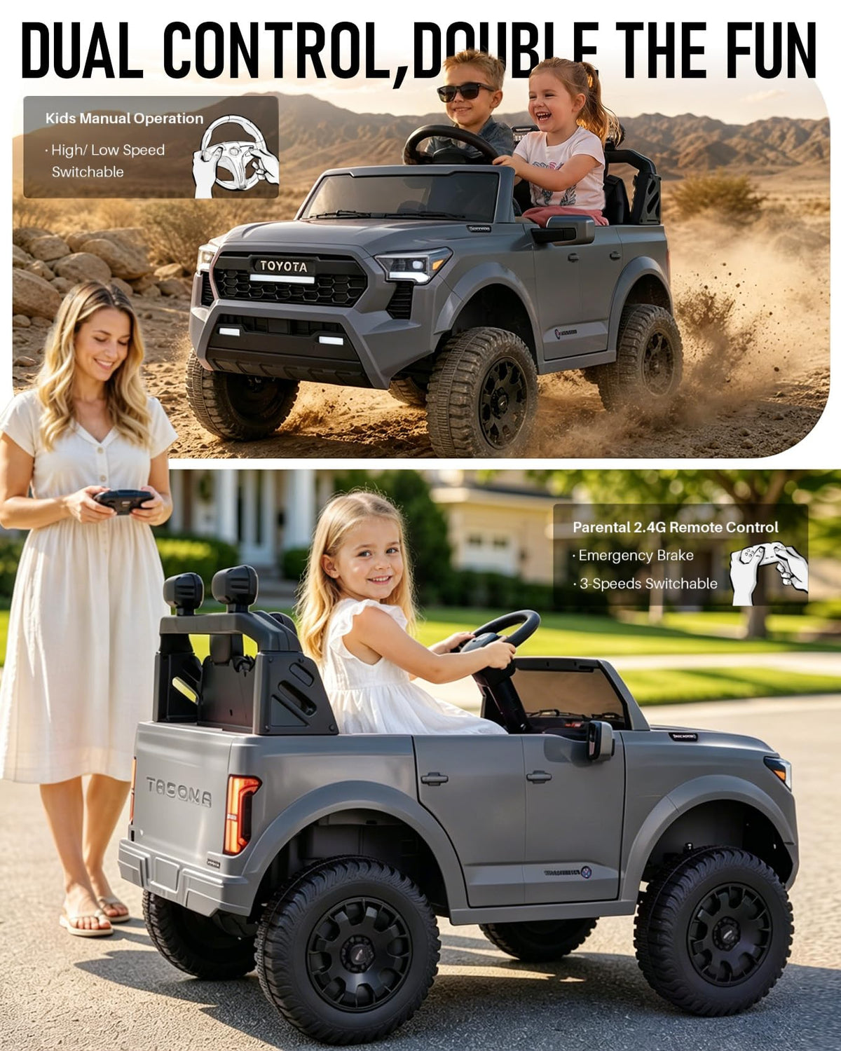 24V 2 Seater Ride On Kids Car P743