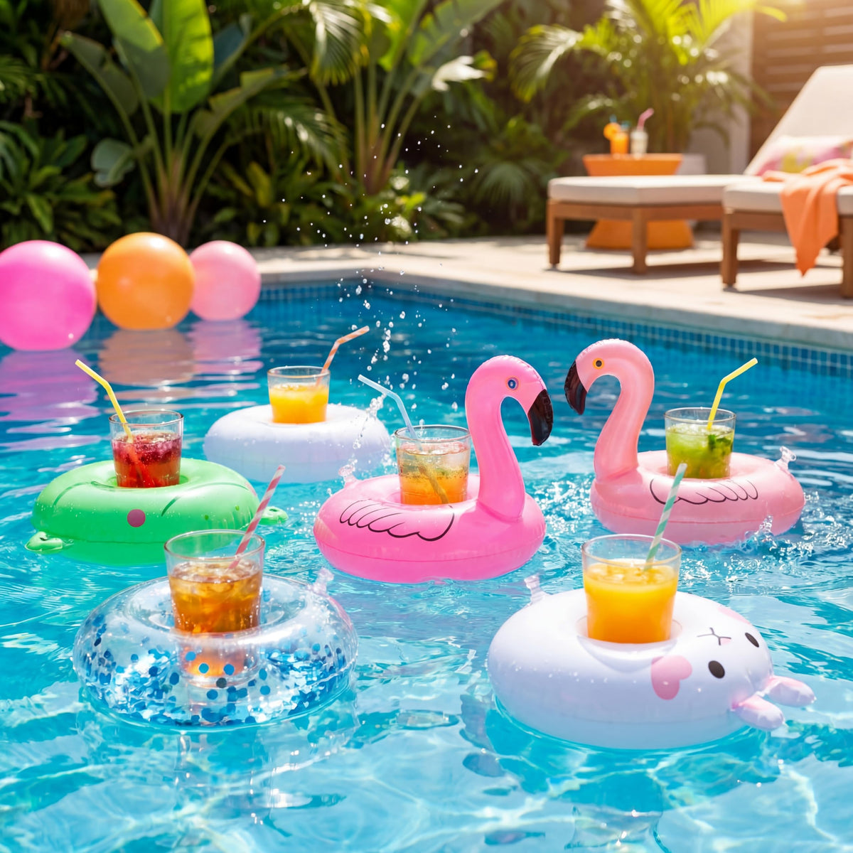 60 Pcs Inflatable Drink Holder B165